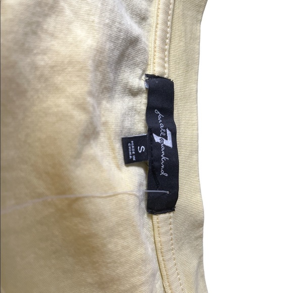 7 for All Mankind‎ Women’s Basic Tee Shirt  Size Small NEW NWT Yellow # basic - Picture 5 of 5